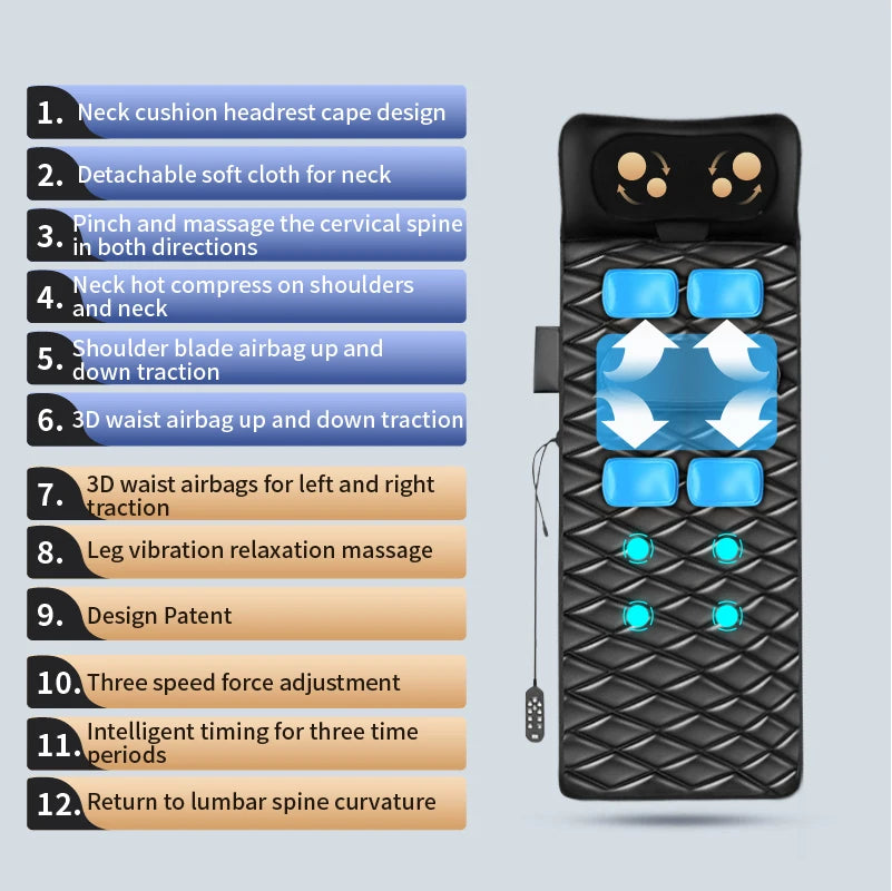 Shaktimat Full-Body Vibration & Heated Massage Mat